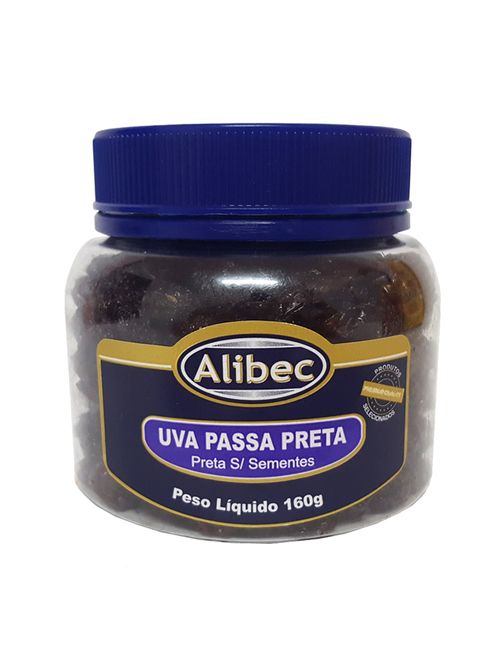 Uva Passa sem Semente Preta 160g - Alibec