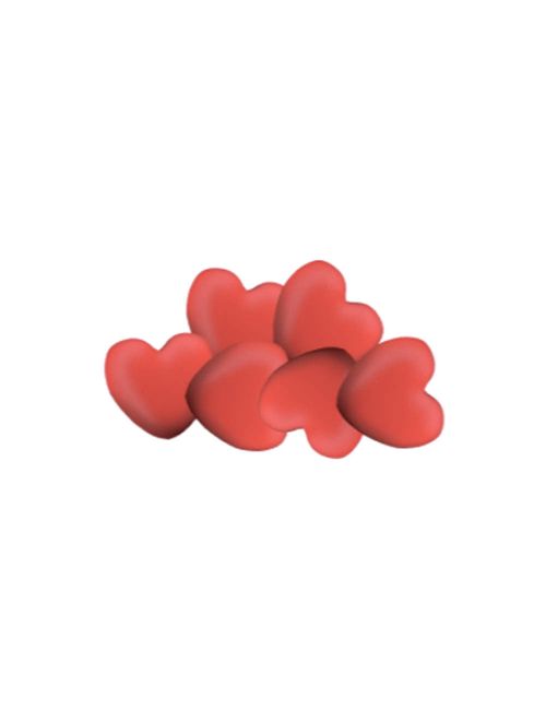 Confeito Pipper Coração Morango Rosa 500g - Sams