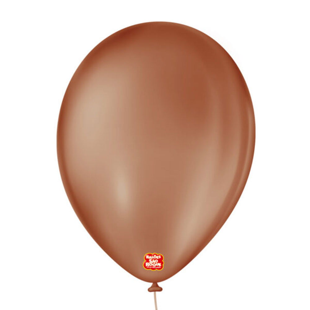 Encontraproduto.com.br - Balão Marrom Café Brasil Tamanho 9 c/50 - São Roque