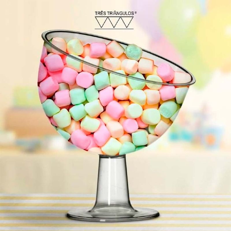 Taca-Acrilica-Cristal-Inclinada-Pequena-400ml-Ref.403---Tres-Triangulos