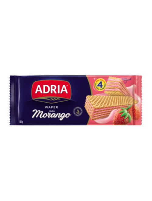 Biscoito Wafer Morango 100g - Adria