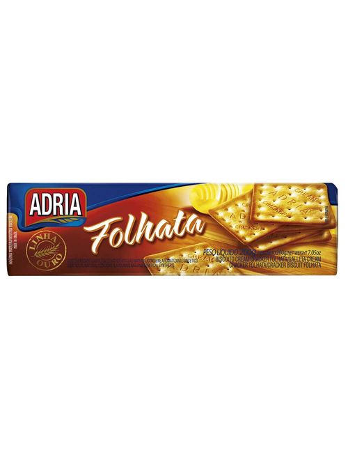 Biscoito Cream Cracker Folhata 200g - Adria