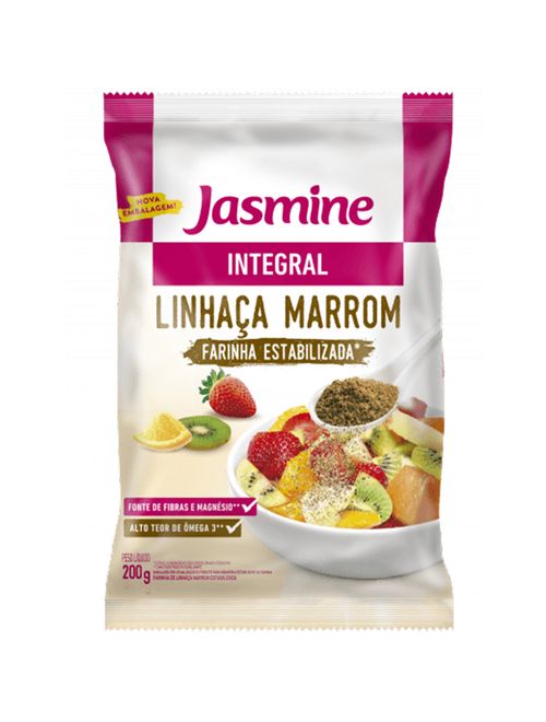 Farinha Estabilizada de Linhaça Marrom 200g - Jasmine
