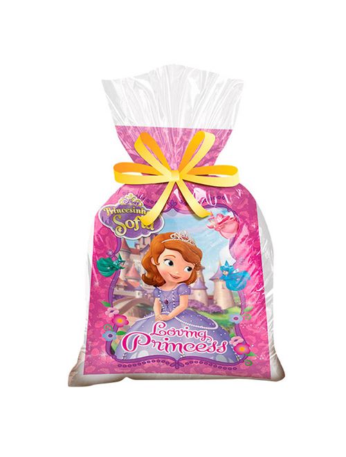 Princesa Sofia Baby Sacola Surpresa Plástica c/8 - Regina