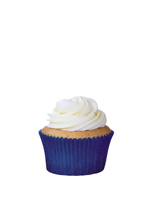 Forminha Mini Cupcake Impermeável Azul Royal c/45 - Mago