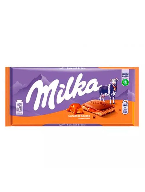 Tablete de Chocolate Creme e Caramelo 100g - Milka
