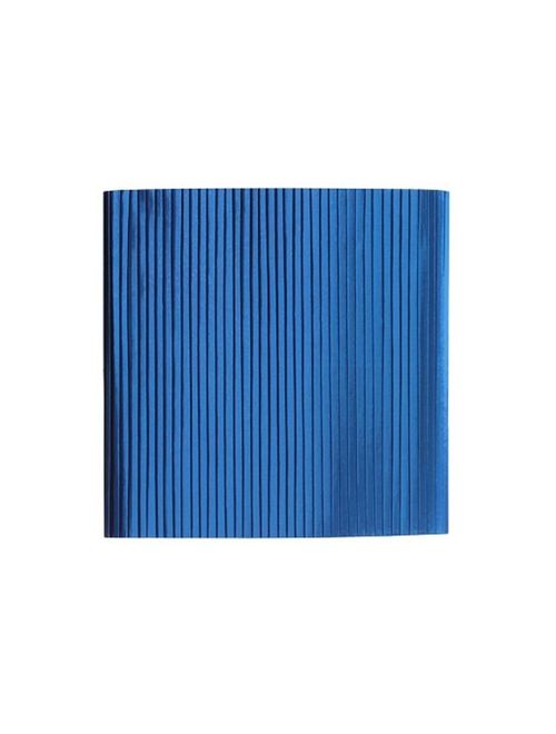 Franja Plissada Azul Laminado - Bax