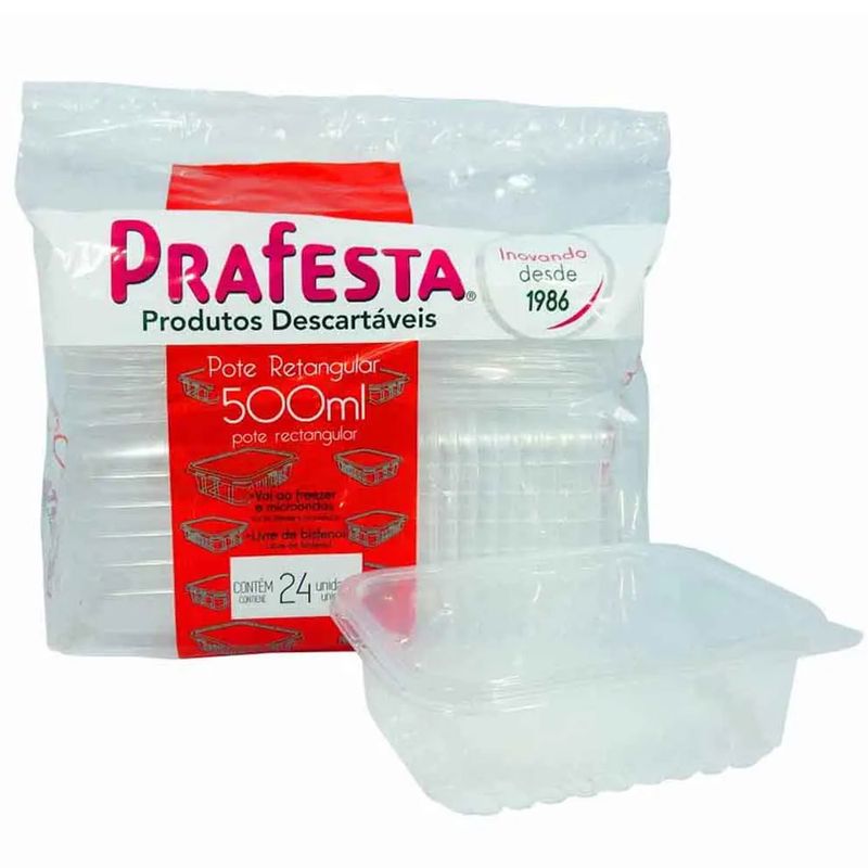 Pote-Plastico-Retangular-Transparente-Freezer-Microondas-500ml-c-24---Prafesta