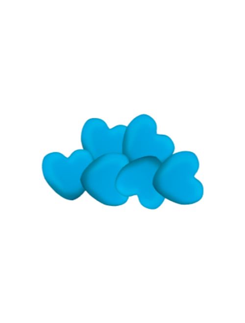 Confeito Pipper Coração Framboesa Azul Claro 500g - Sams