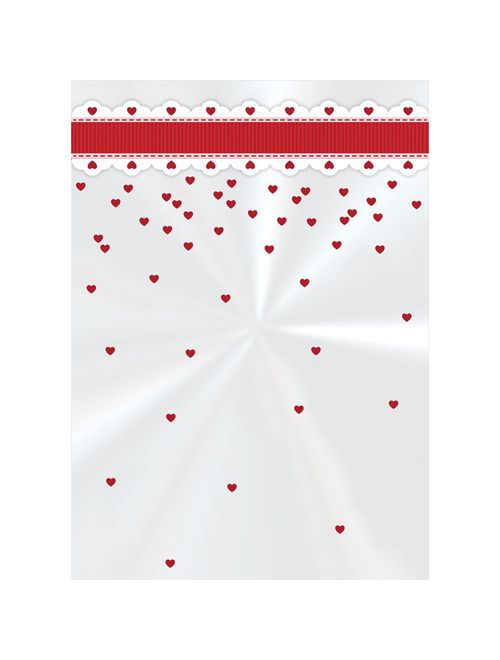 Saco Poli Cute Heart 11x19cm c/50 - Cromus