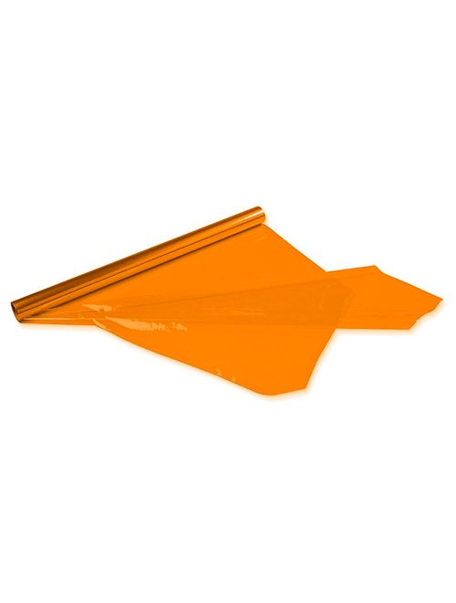 Folha Poli Transparente Laranja 85x100cm c/50 - Cromus