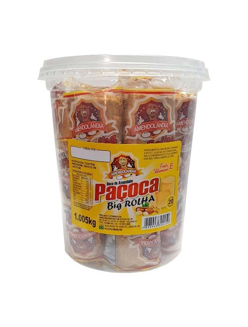 Paçoca Big Rolha c/20 - Amendolândia