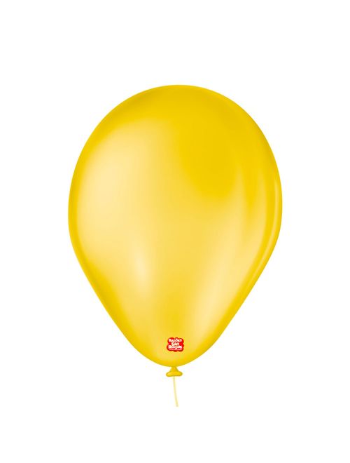 Balão Amarelo Sol Tamanho 7 c/50 - São Roque