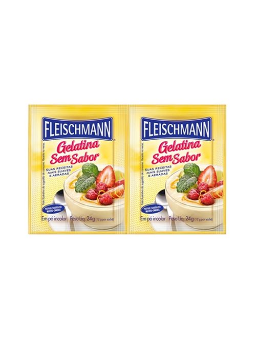 Gelatina Sem Sabor 24g - Fleischmann