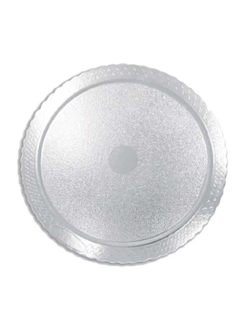 Prato Plano Cake Board Prata Redondo 32cm - Ultrafest