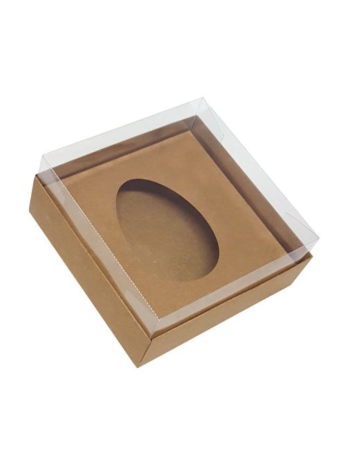 Caixa para Ovo de Colher Kraft 150 a 200g - Yinpack