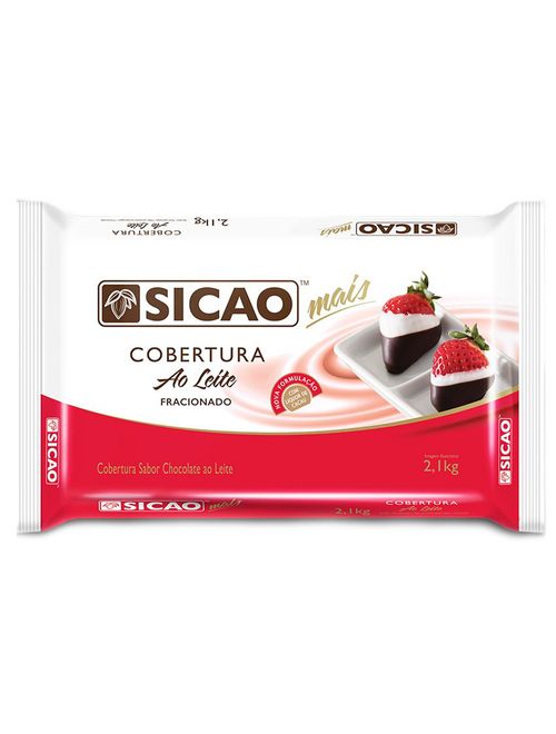 Barra Chocolate Cobertura Mais Fácil Ao Leite 2,1kg - Sicao