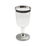 Taca-Vinho-Descartavel-Borda-Prata-c--12-210ml---Silver-Plastic