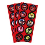 Miraculous-Ladybug-Adesivo-Redondo-c-30---Regina