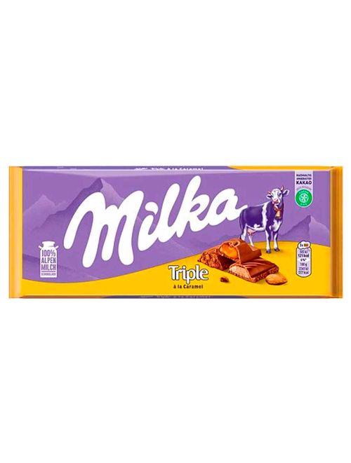 Tablete de Chocolate Triple Caramel 90g - Milka
