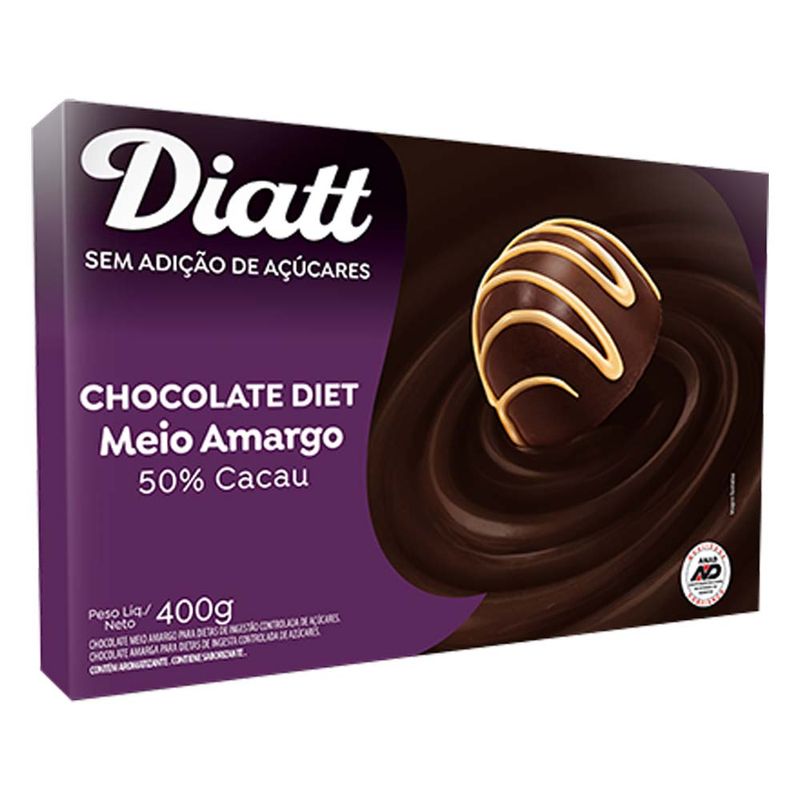 Barra-de-Chocolate-Diet-Meio-Amargo-400g---Diatt