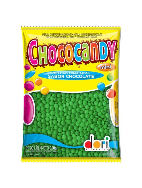 Confeitos de Chocolate Chococandy Verde 350g - Dori