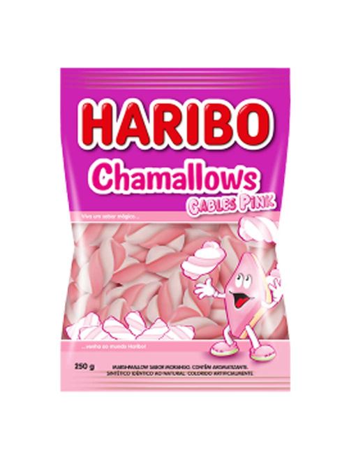 Marshmallow Chamallows Cables Rosa 220g - Haribo