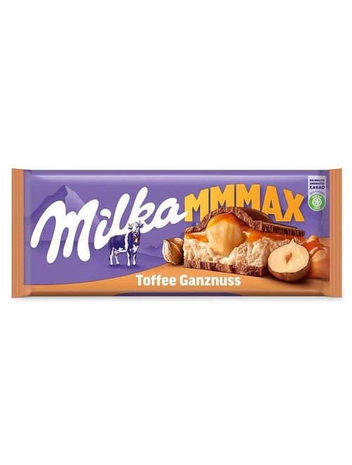 Tablete de Chocolate Mmmax Toffee Whole Nuts 300g - Milka