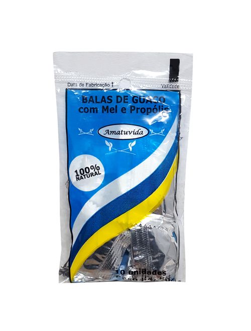 Bala Guaco Mel e Própolis 40g - Amatuvida