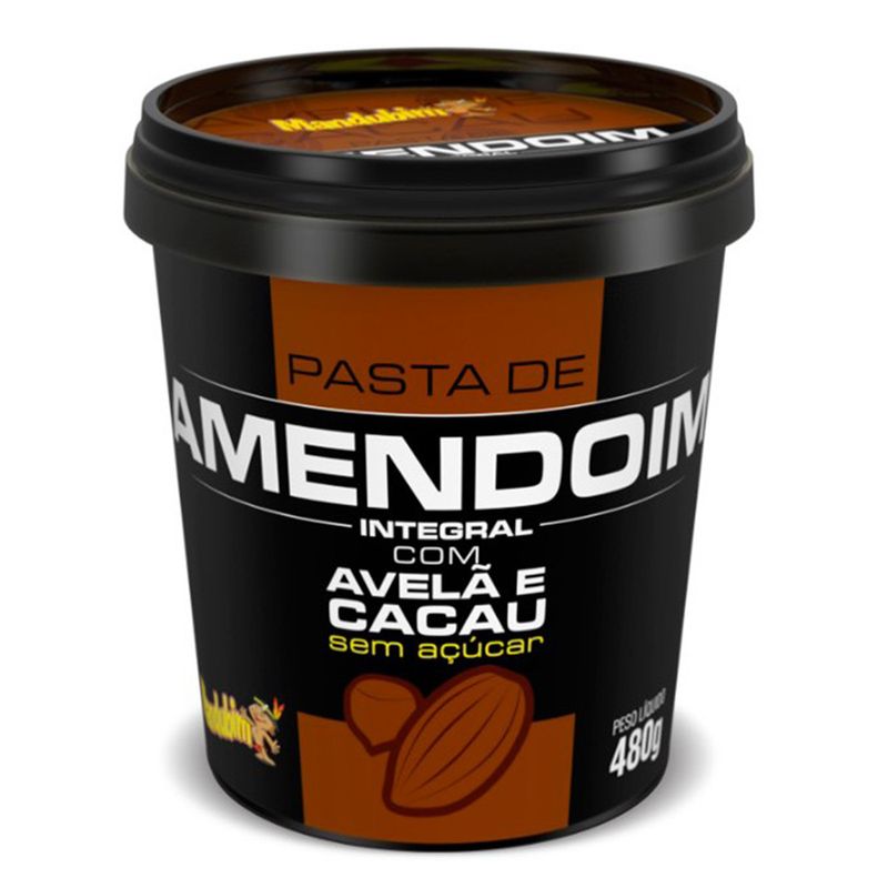 Pasta de Amendoim com Avelã e Cacau 450g - DaColônia