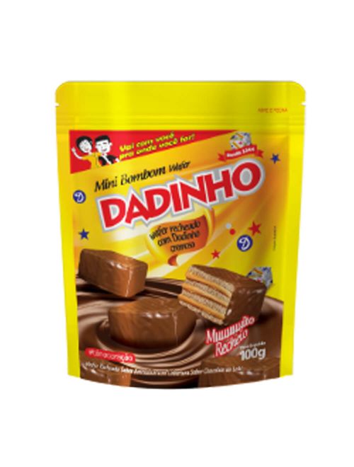 Mini Bombom Wafer Dadinho 100g - Dizioli