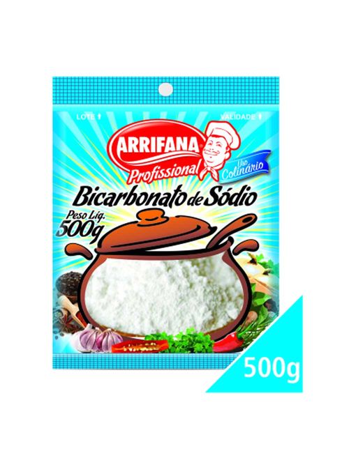 Bicarbonato de Sódio 500g - Arrifana