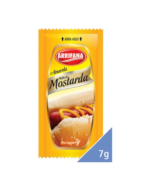 Caixa Sachês Mostarda 175x7g - Arrifana