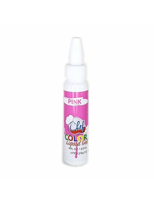 Corante Líquido Gel Pink 25g - Chef