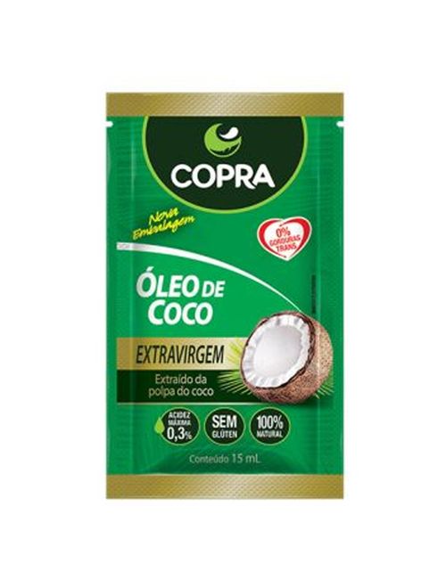 Sachê Óleo de Coco Extravirgem 15ml - Copra