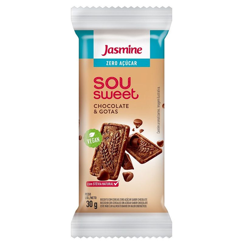 Biscoito-Zero-Acucar-Sou-Sweet-Chocolate-Gotas-30g---Jasmine