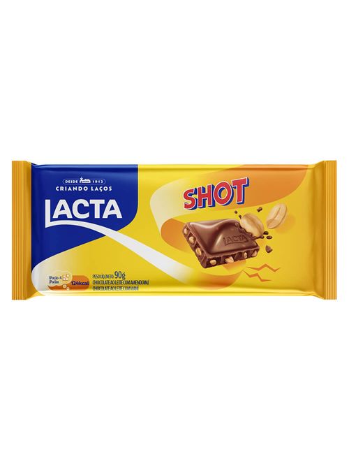 Tablete de Chocolate Shot 90g - Lacta