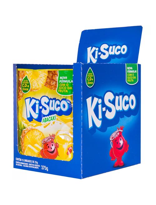 Suco em Pó Abacaxi 25g c/15 - Ki-Suco