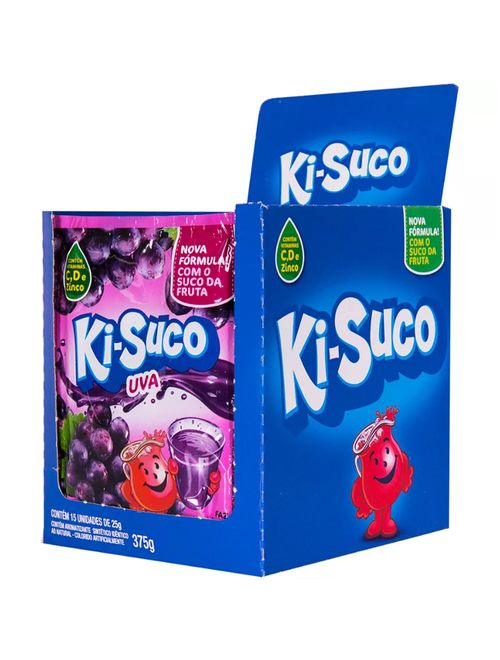 Suco em Pó Uva 25g c/15 - Ki-Suco