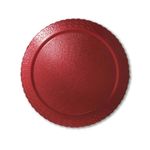 Prato-Plano-Cake-Board-Vermelho-Redondo-26cm---Ultrafest