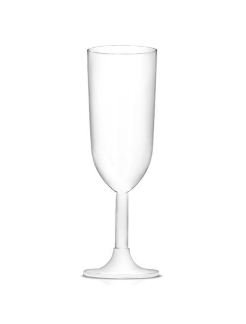 Taça Champagne Descartável Cristal 220ml c/4 - Strawplast