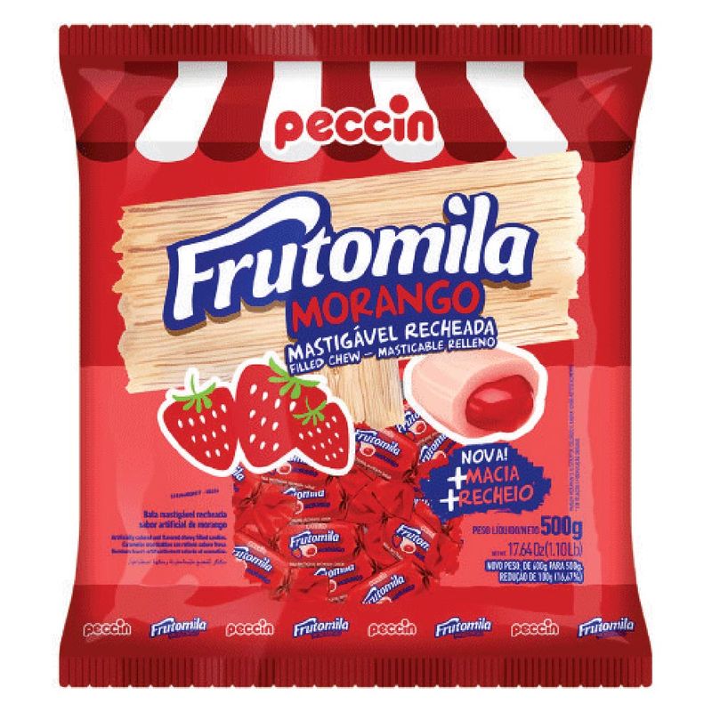 Bala-Mastigavel-Frutomila-Recheada-Morango-500g---Peccin