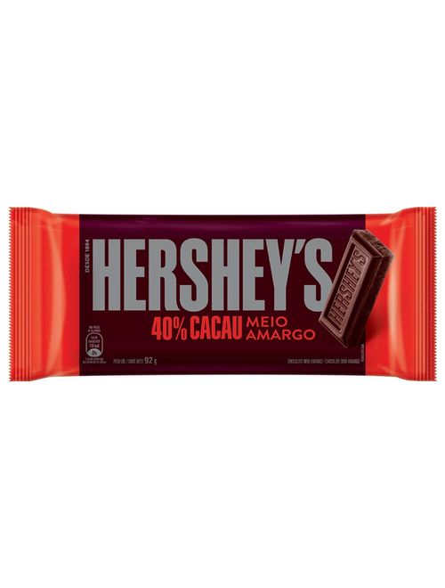 Tablete Chocolate Meio Amargo 92g - Hersheys