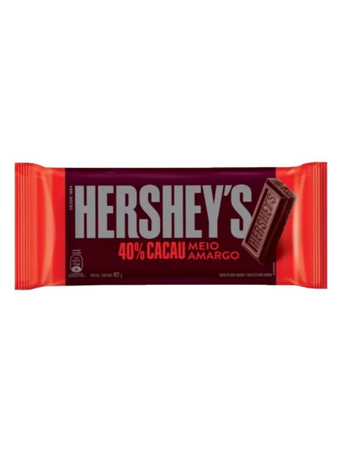 Tablete Chocolate Meio Amargo 92g - Hersheys