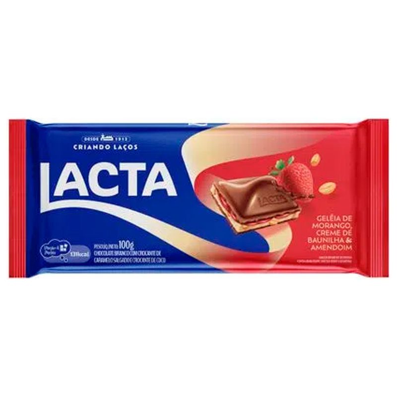 Tablete-Chocolate-Geleia-Morango-Creme-Baunilha-e-Amendoim-100g---Lacta