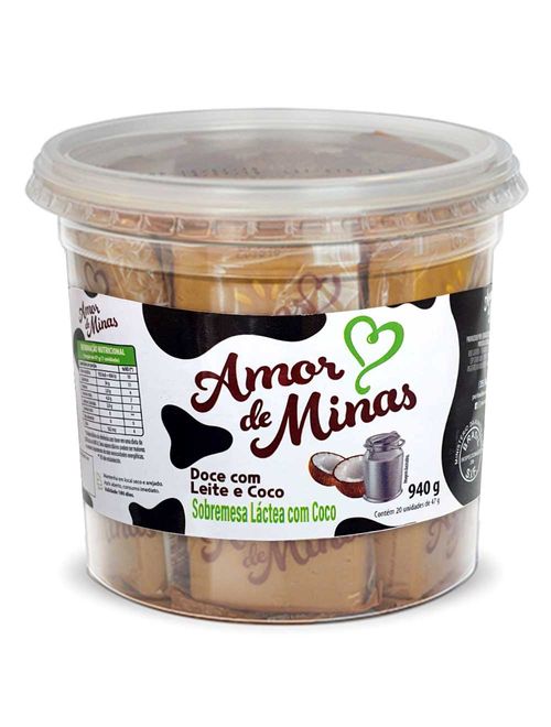 Pote Doce de Leite com Coco c/20 - Amor de Minas