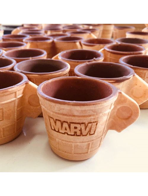 Xícara Casquinha com Chocolate Café Cup c/6 - Marvi