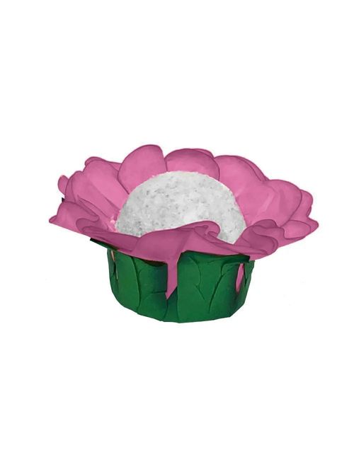 Forminha para Casamento Flor Jasmim Rosa c/24 - Dafesta