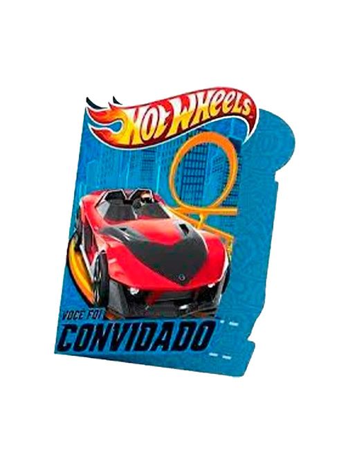 Hot Wheels Team Convite Pequeno c/8 - Regina