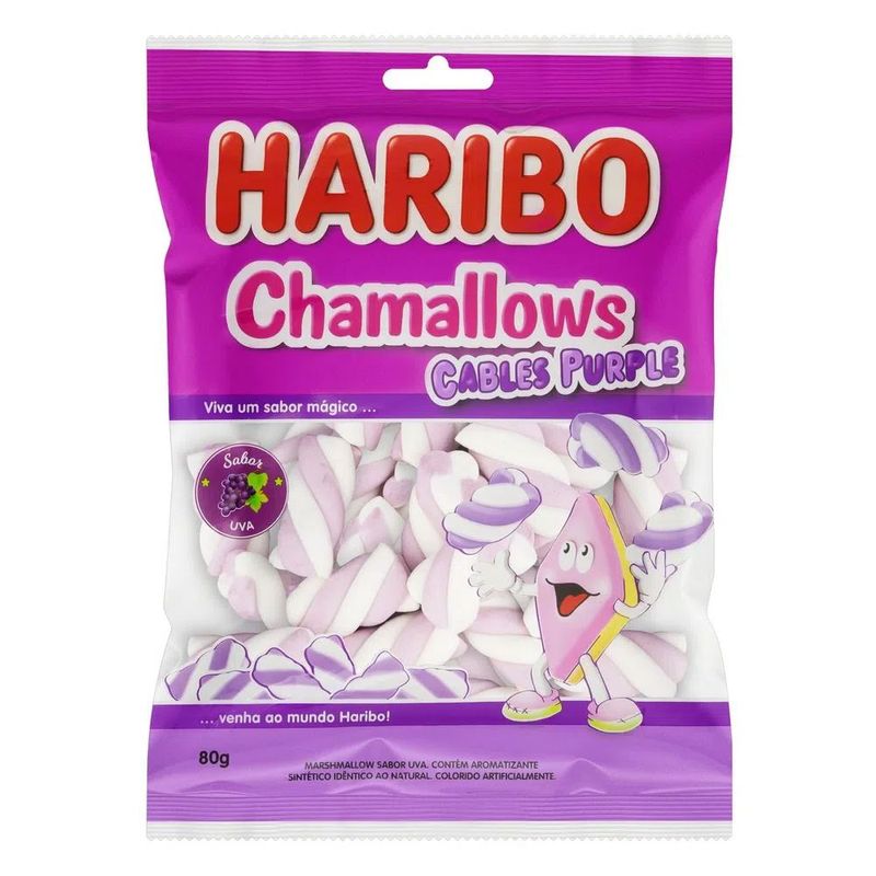Marshmallow-Chamallows-Cables-Purple-250g---Haribo